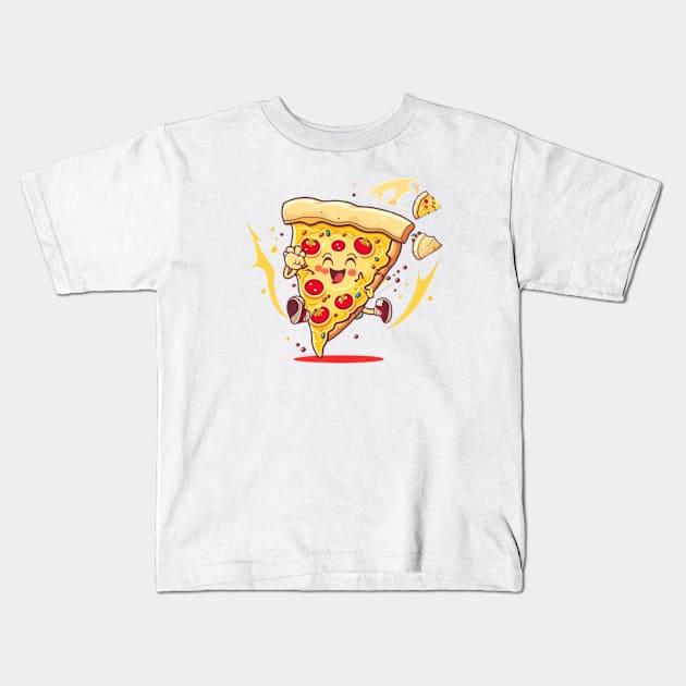 Pizza Kids T-Shirt by Bakr